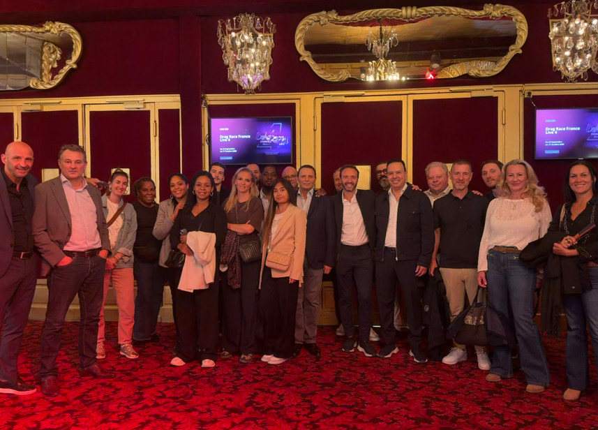 photo de groupe au spectacle Rire pour rêver